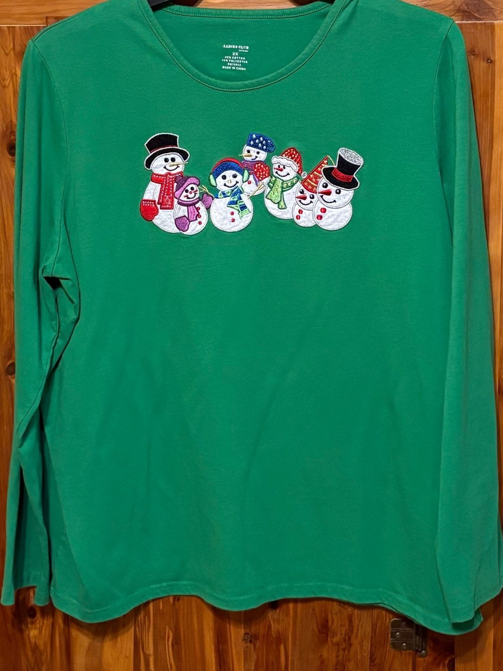 Long Sleeve Snowmen Tee